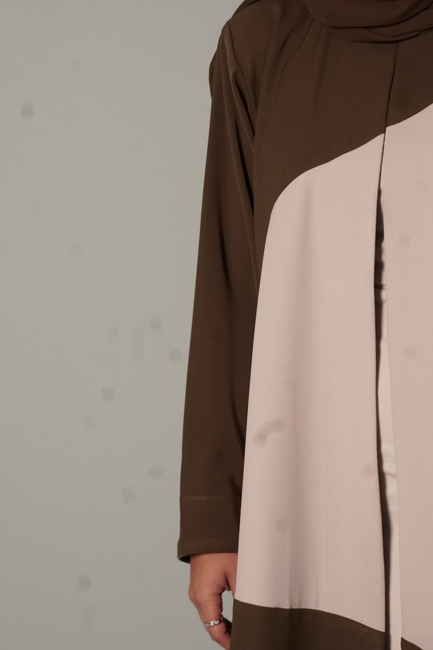 LS181 Green A Cut modest Abaya