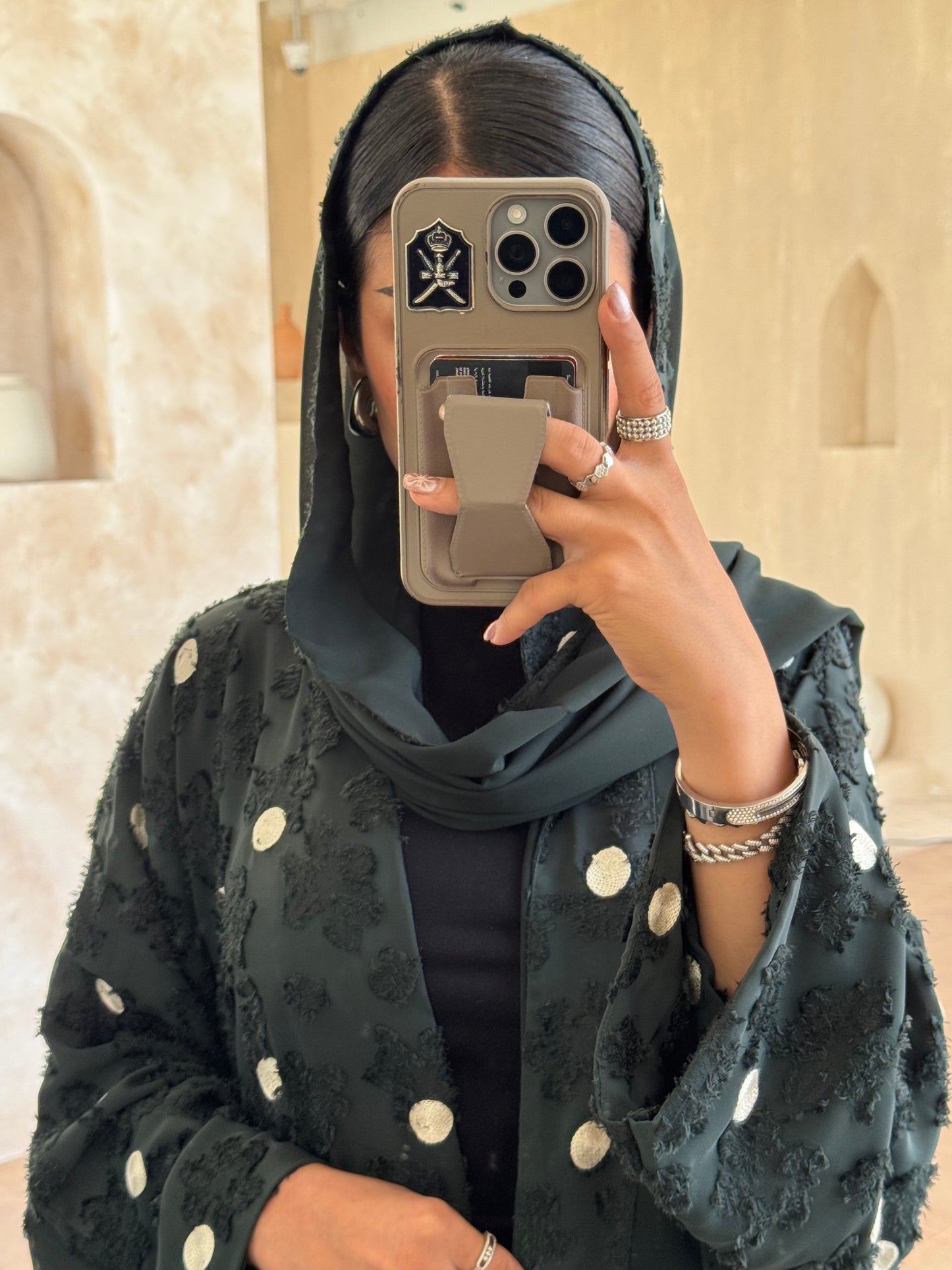 LS162 - Dark Green A Cut Modest Abaya