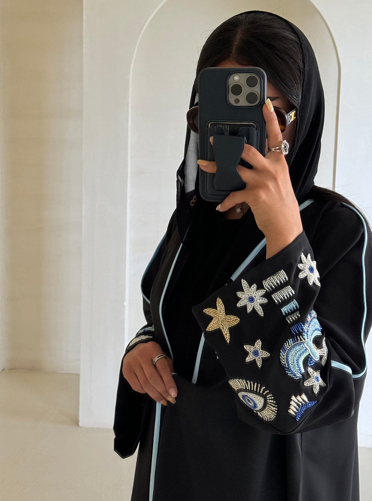 LS156 Black Acut Summary Embroidery