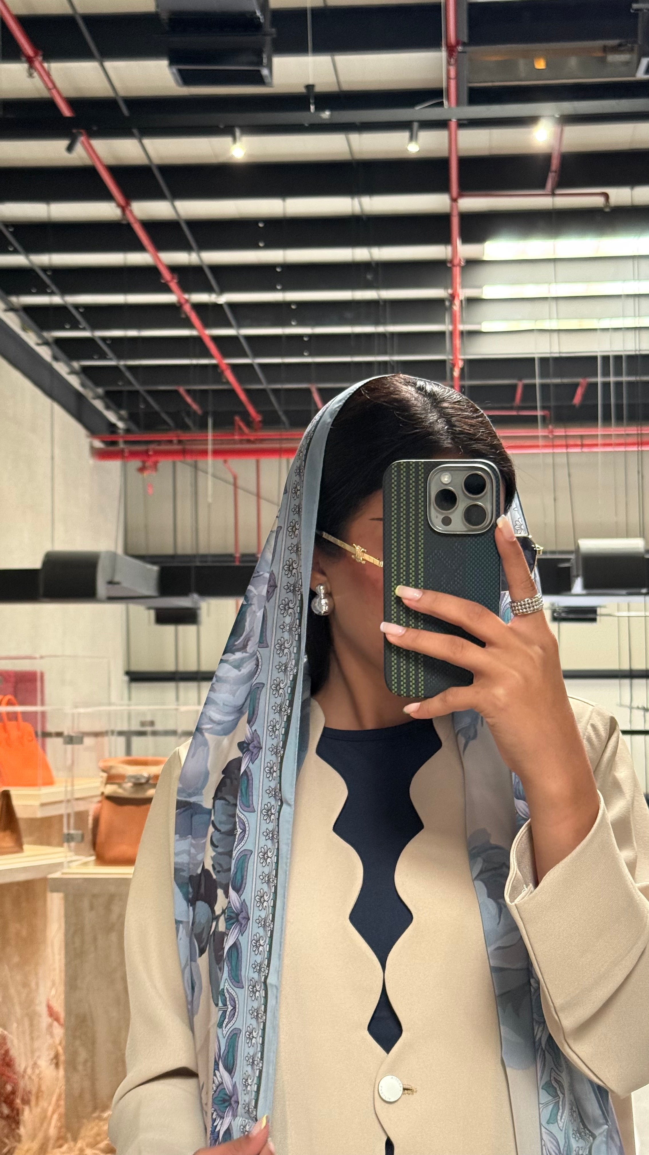 LS184 Beige Blazer A Cut Summer Abaya