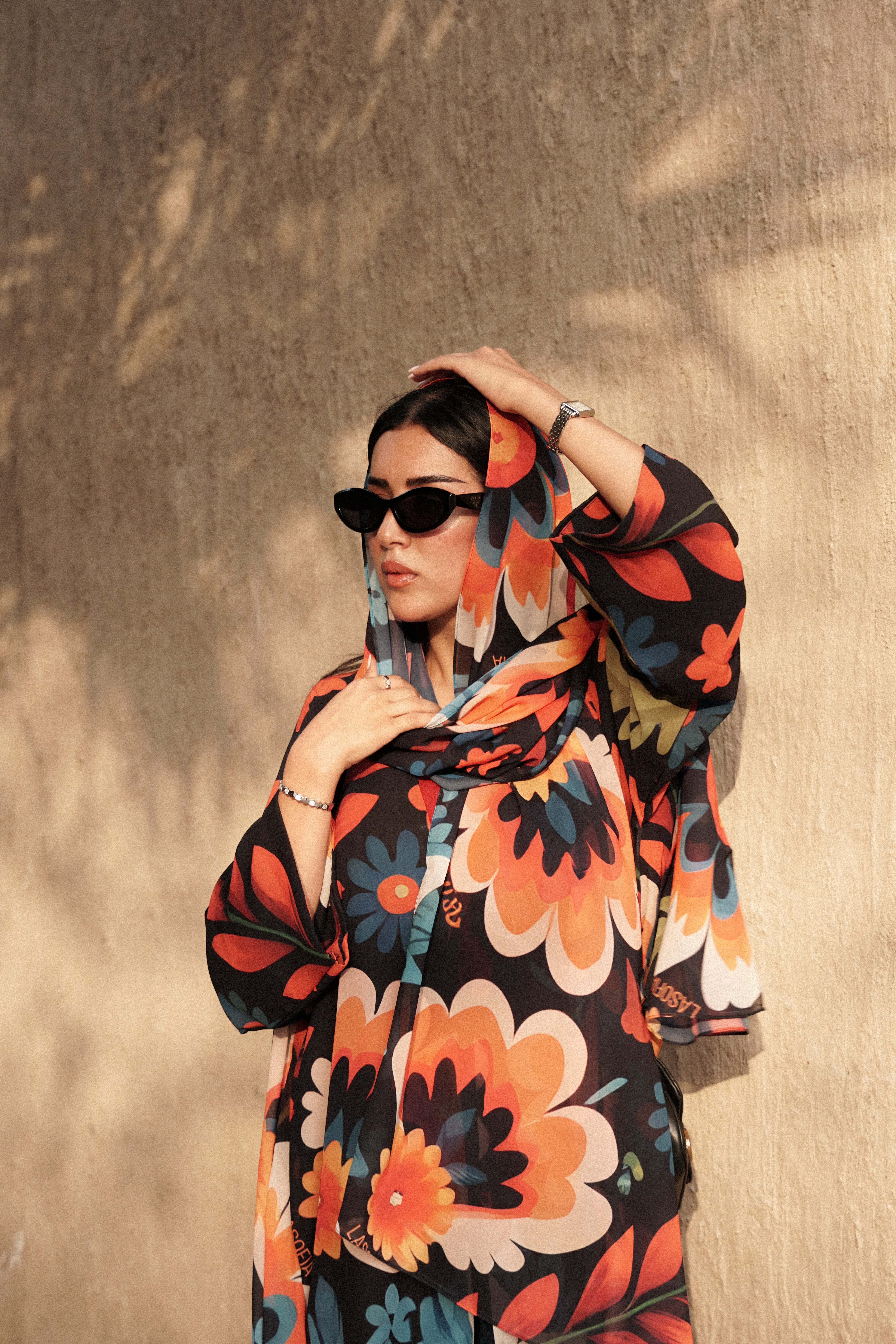 LS171- Black  A Cut Summer Abaya