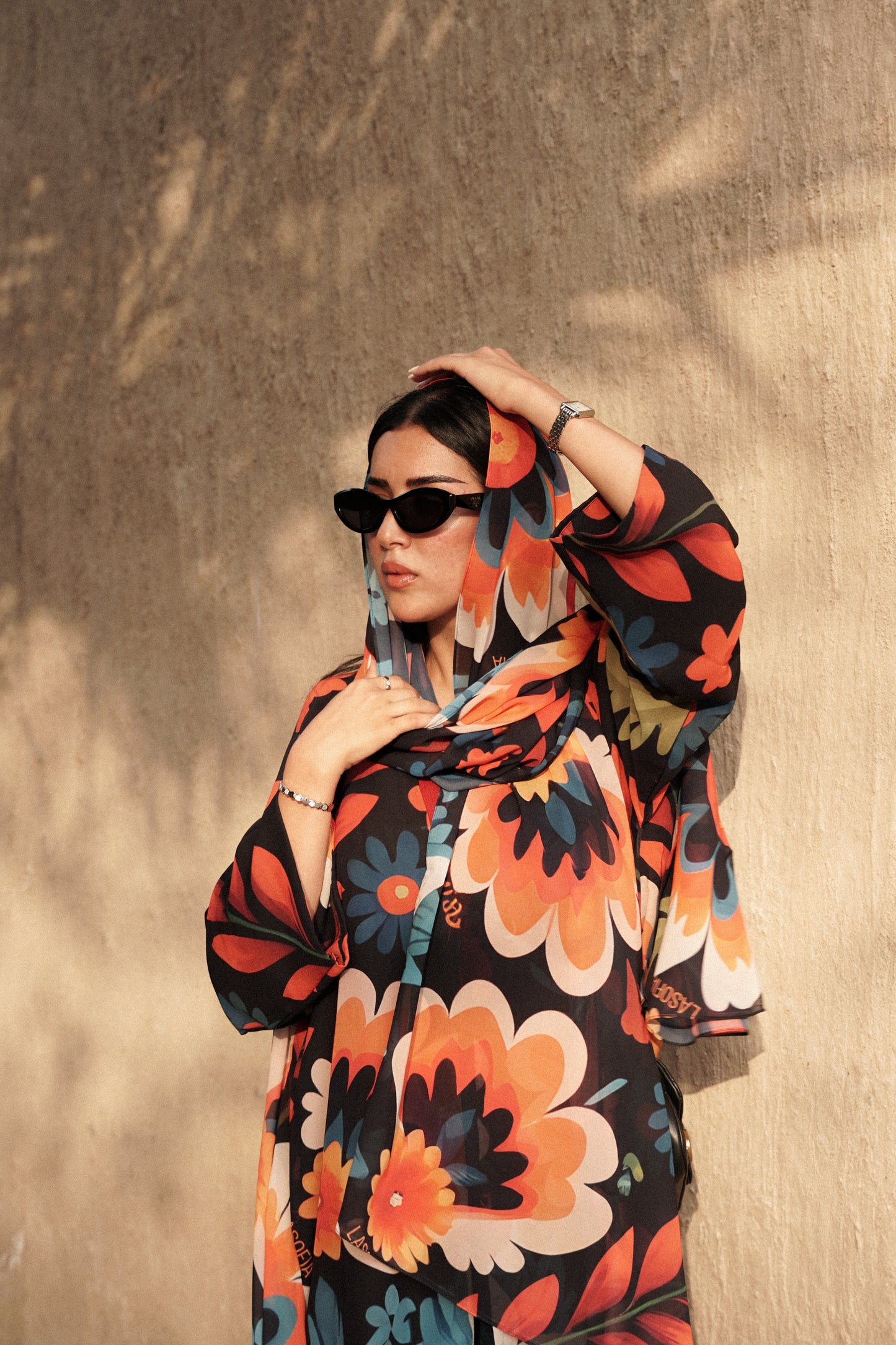 LS171- Black  A Cut Summer Abaya