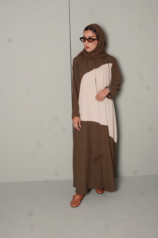 LS181 Green  A Cut modest  Abaya