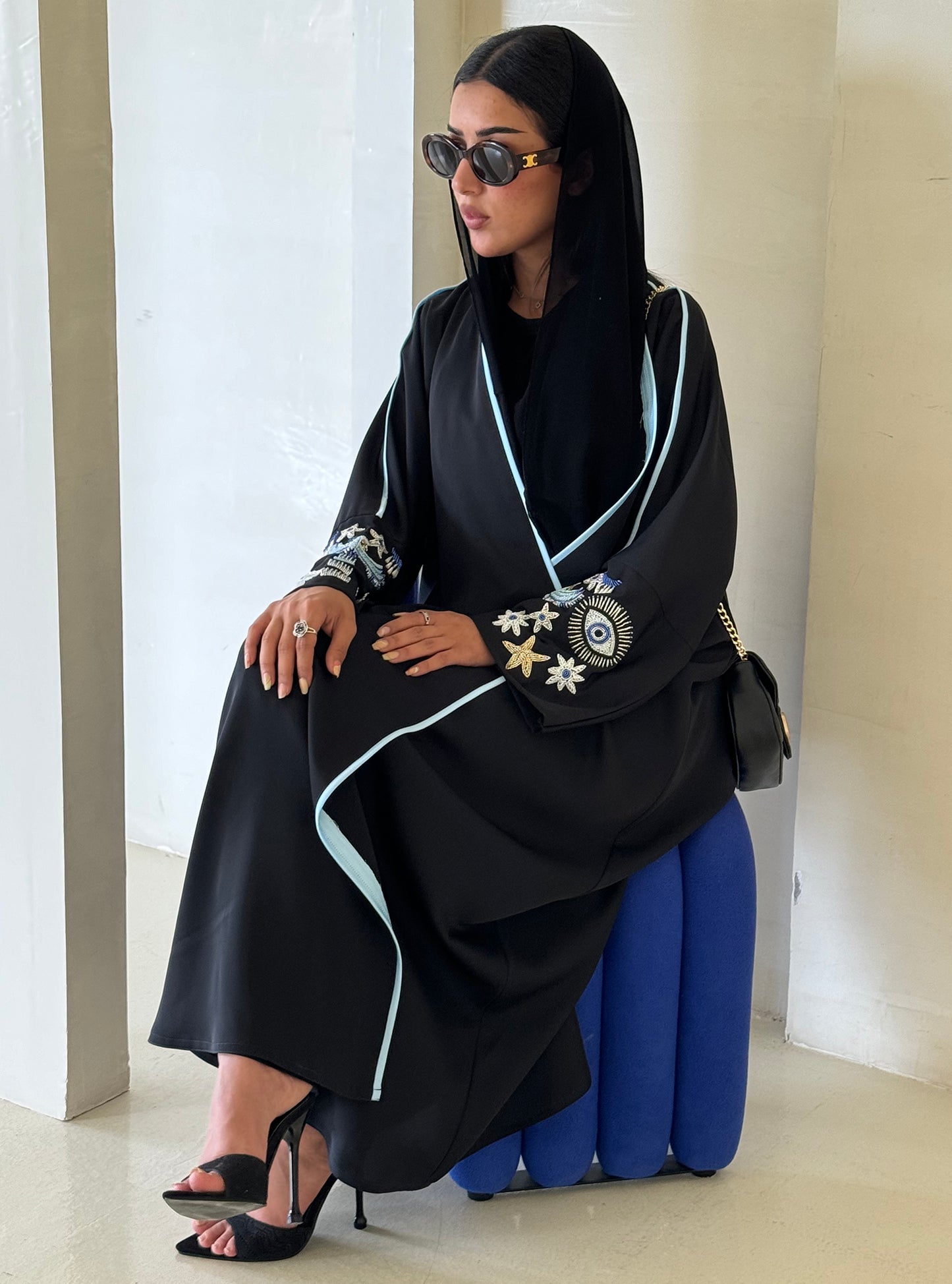LS156 Black Acut Summary Embroidery