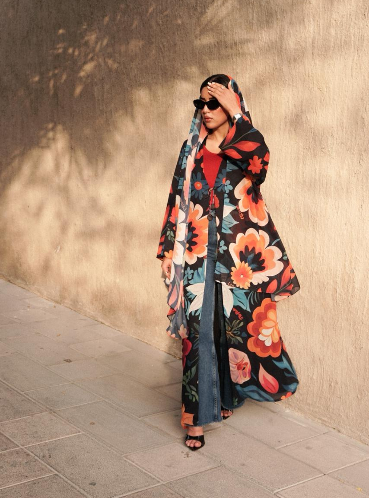 LS171- Black  A Cut Summer Abaya