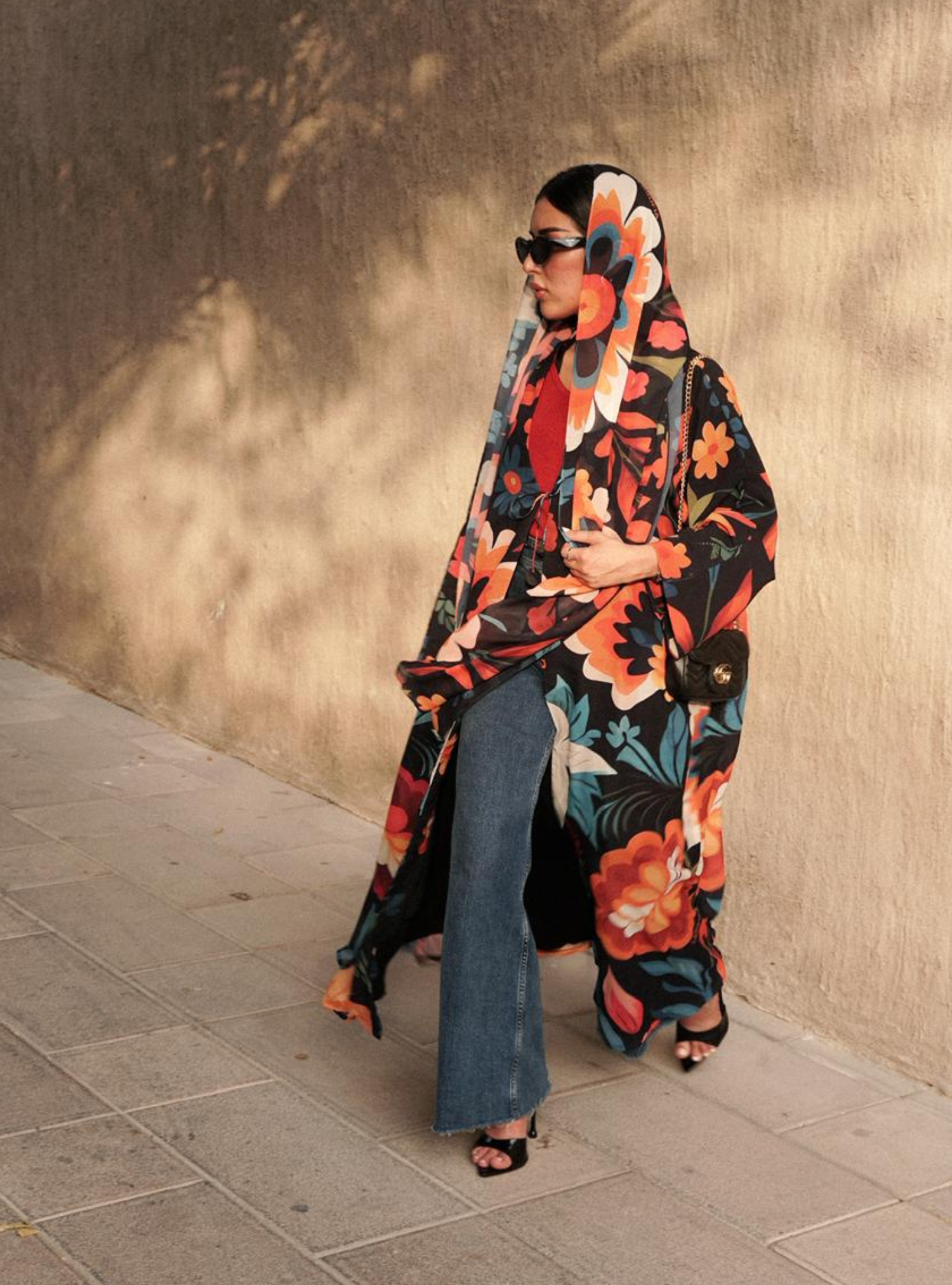 LS171- Black  A Cut Summer Abaya