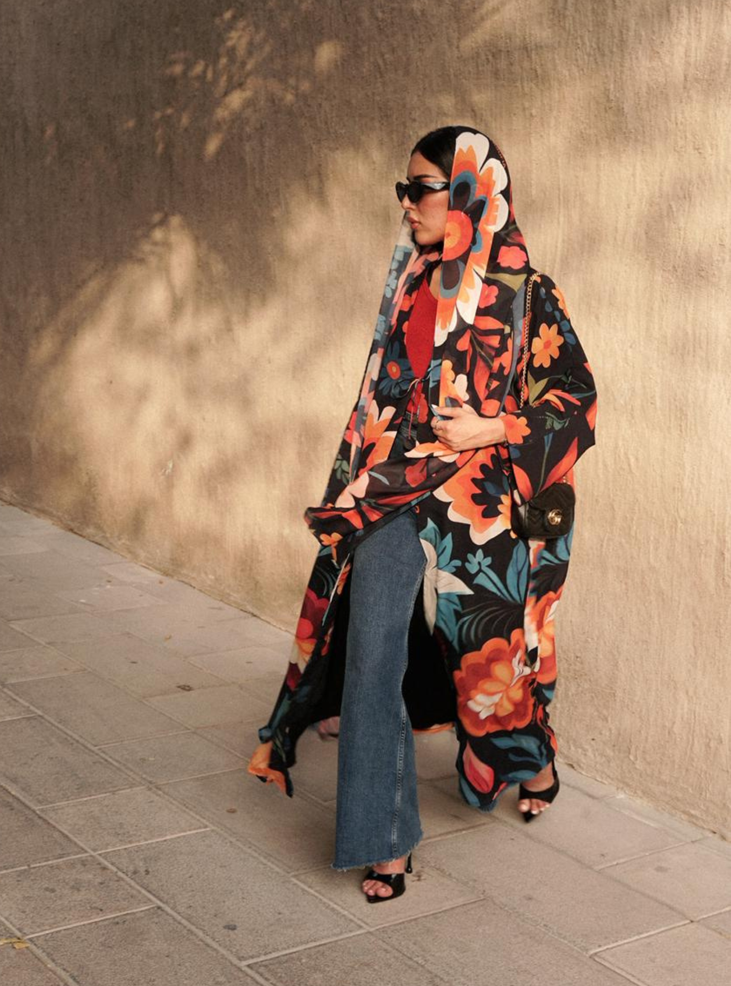 LS171- Black  A Cut Summer Abaya