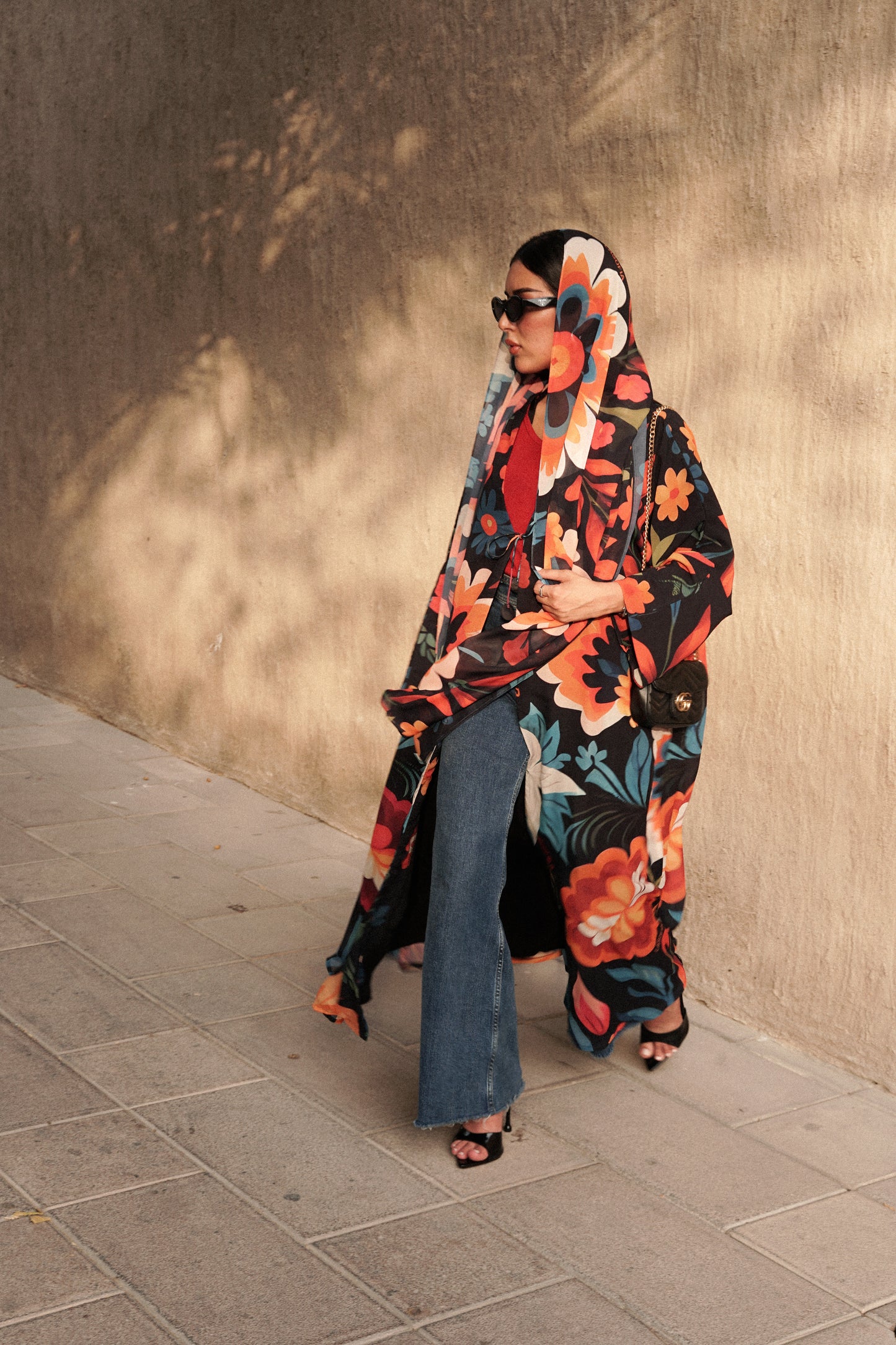 LS171- Black  A Cut Summer Abaya