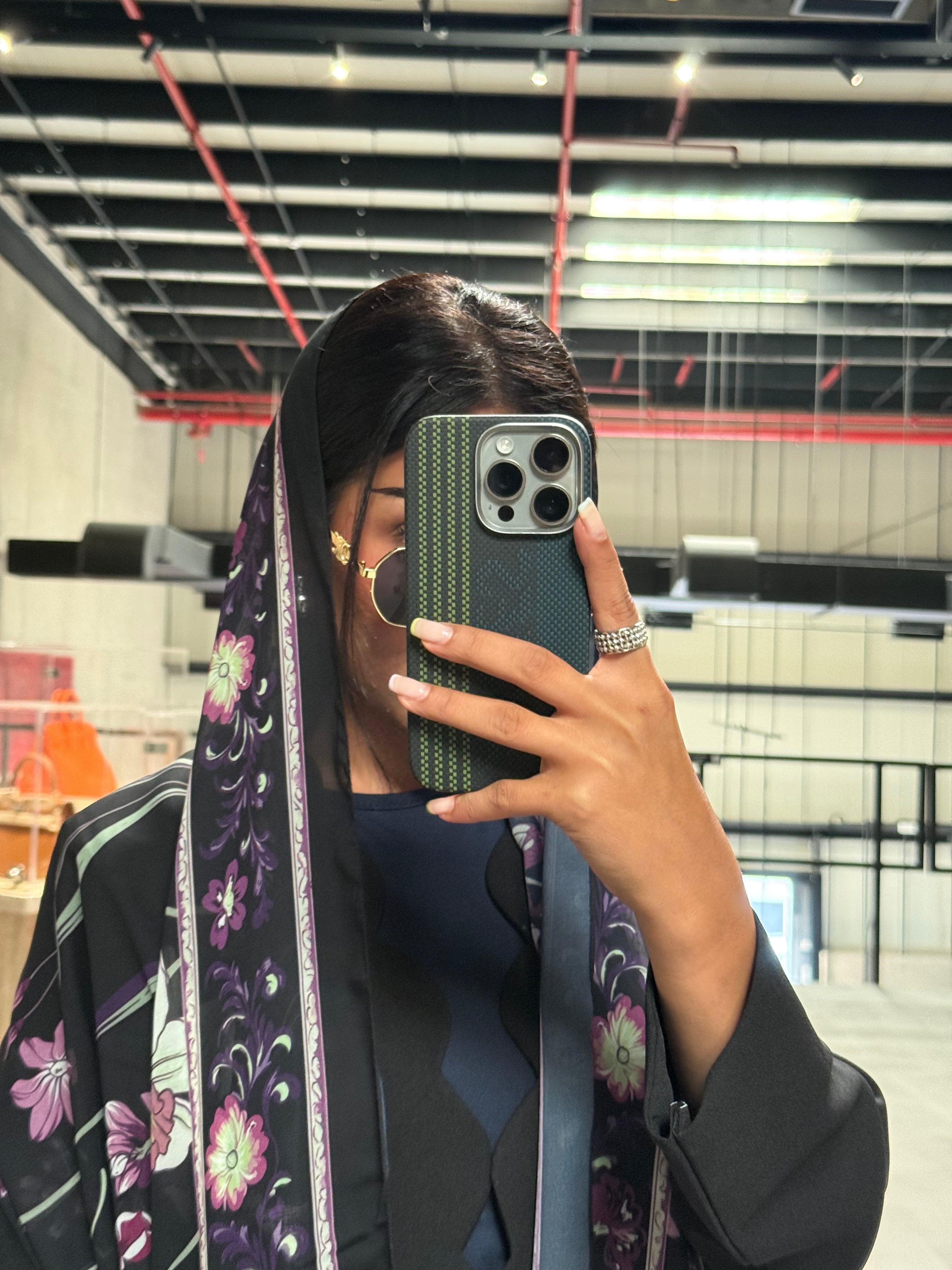 LS183 Black Blazer A Cut modest  Abaya