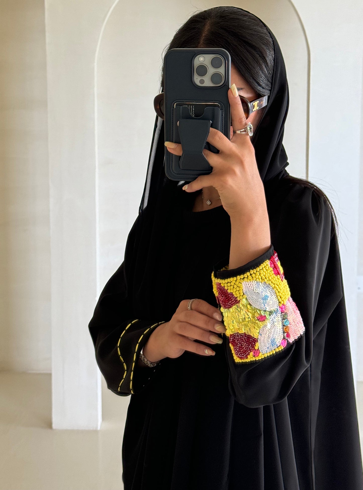 LS155 Black A cut Summer Embroidery