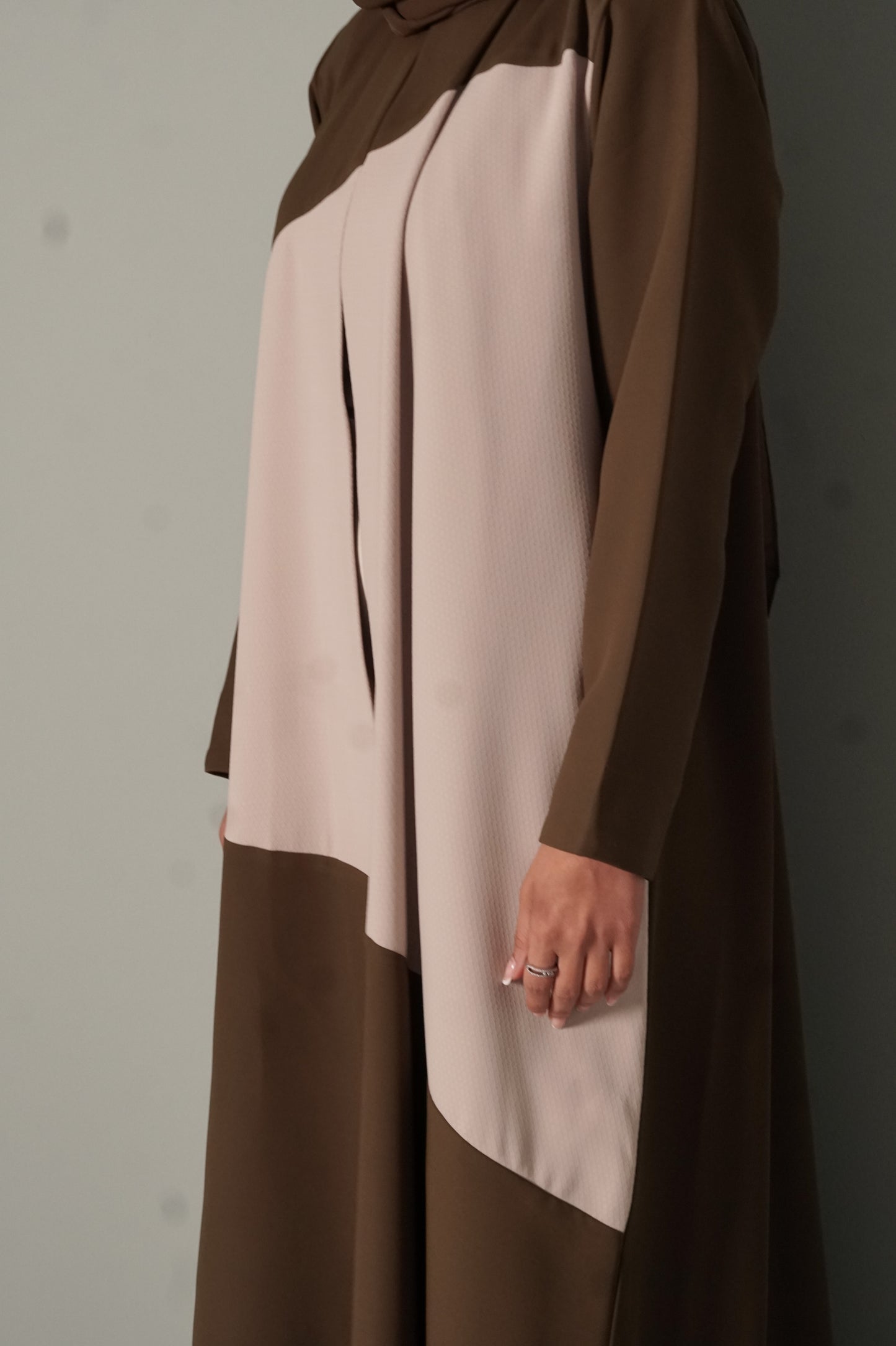 LS181 Green  A Cut modest  Abaya