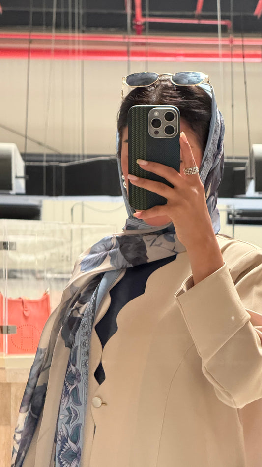 LS184 Beige Blazer A Cut Summer Abaya