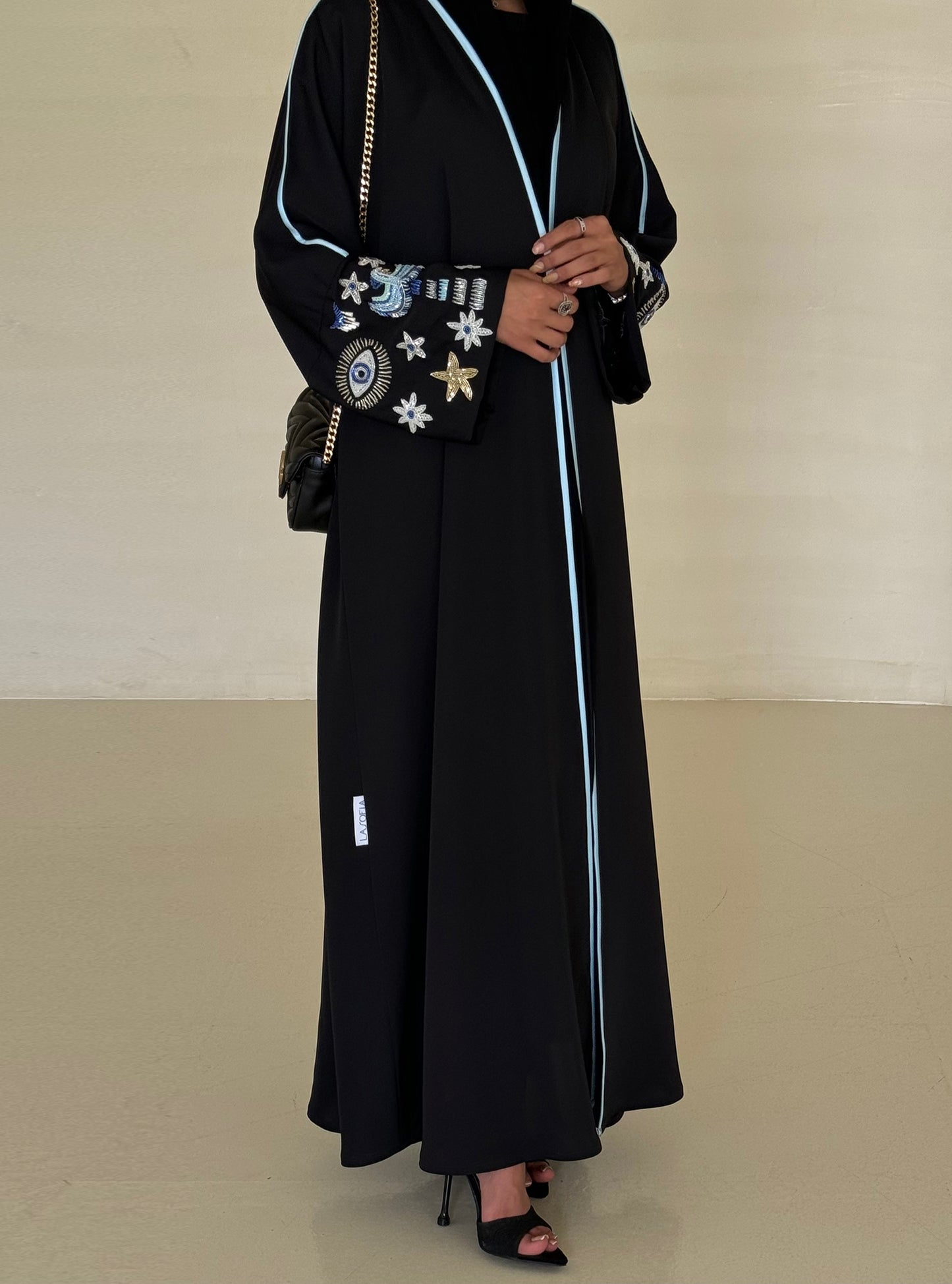 LS156 Black Acut Summary Embroidery