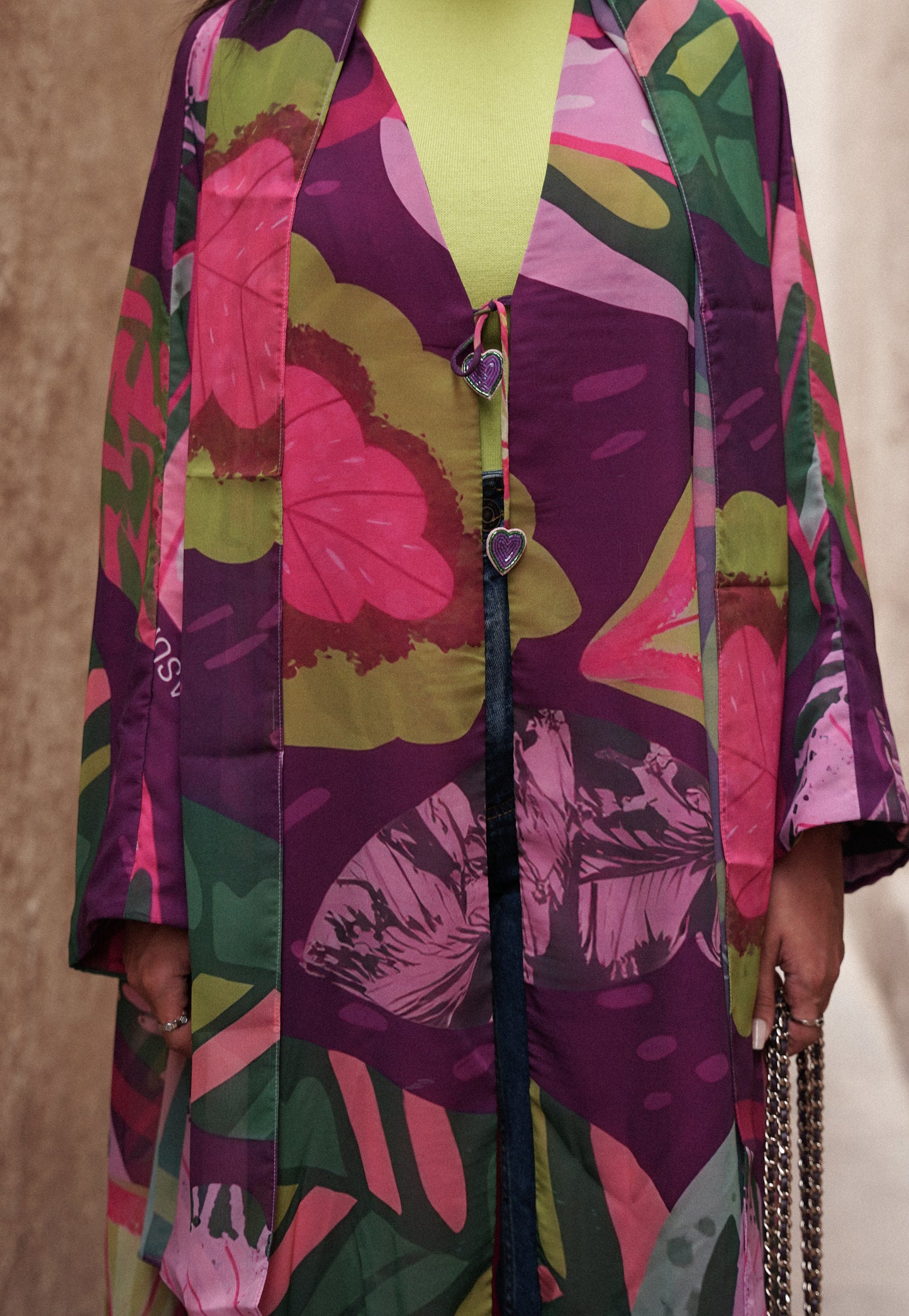 LS168- Purple A Cut Summer Abaya
