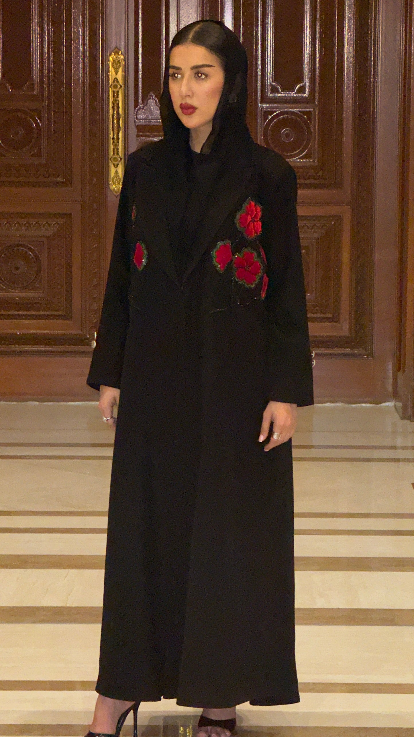 LS192 Black A cut Modest Abaya