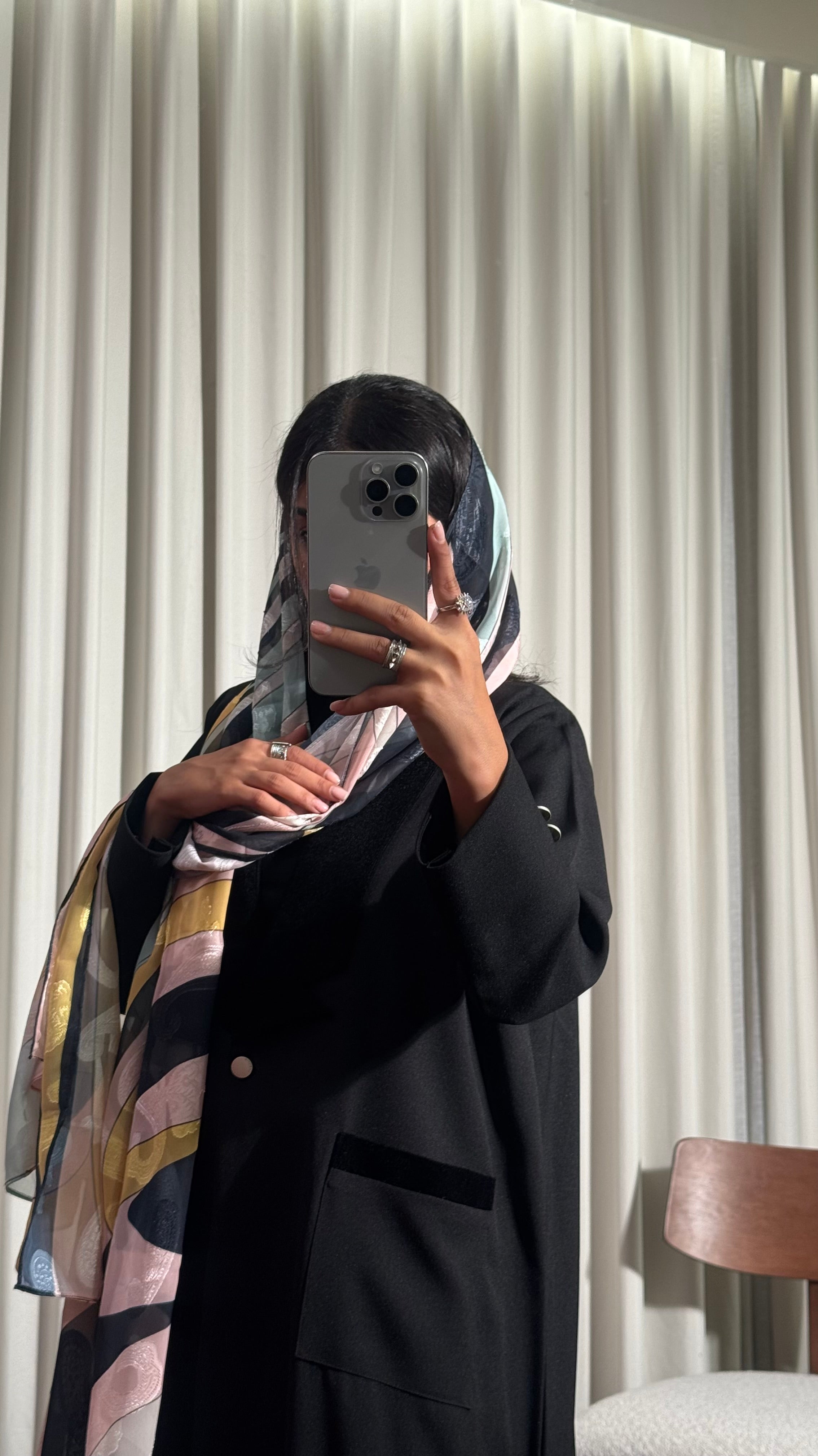 LS189  Black Blazer A Cut Summer  Abaya