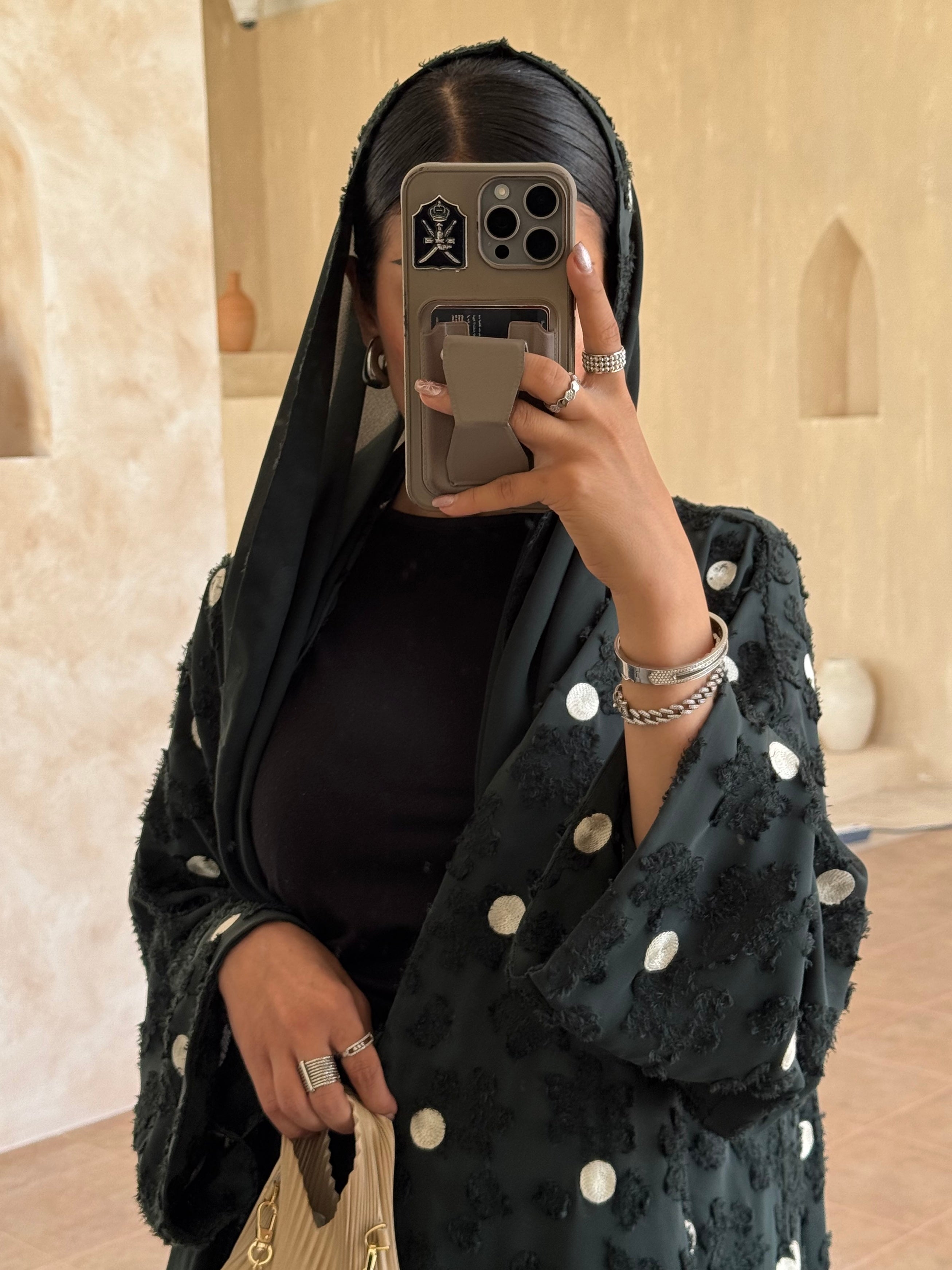 LS162 - Dark Green A Cut Modest Abaya