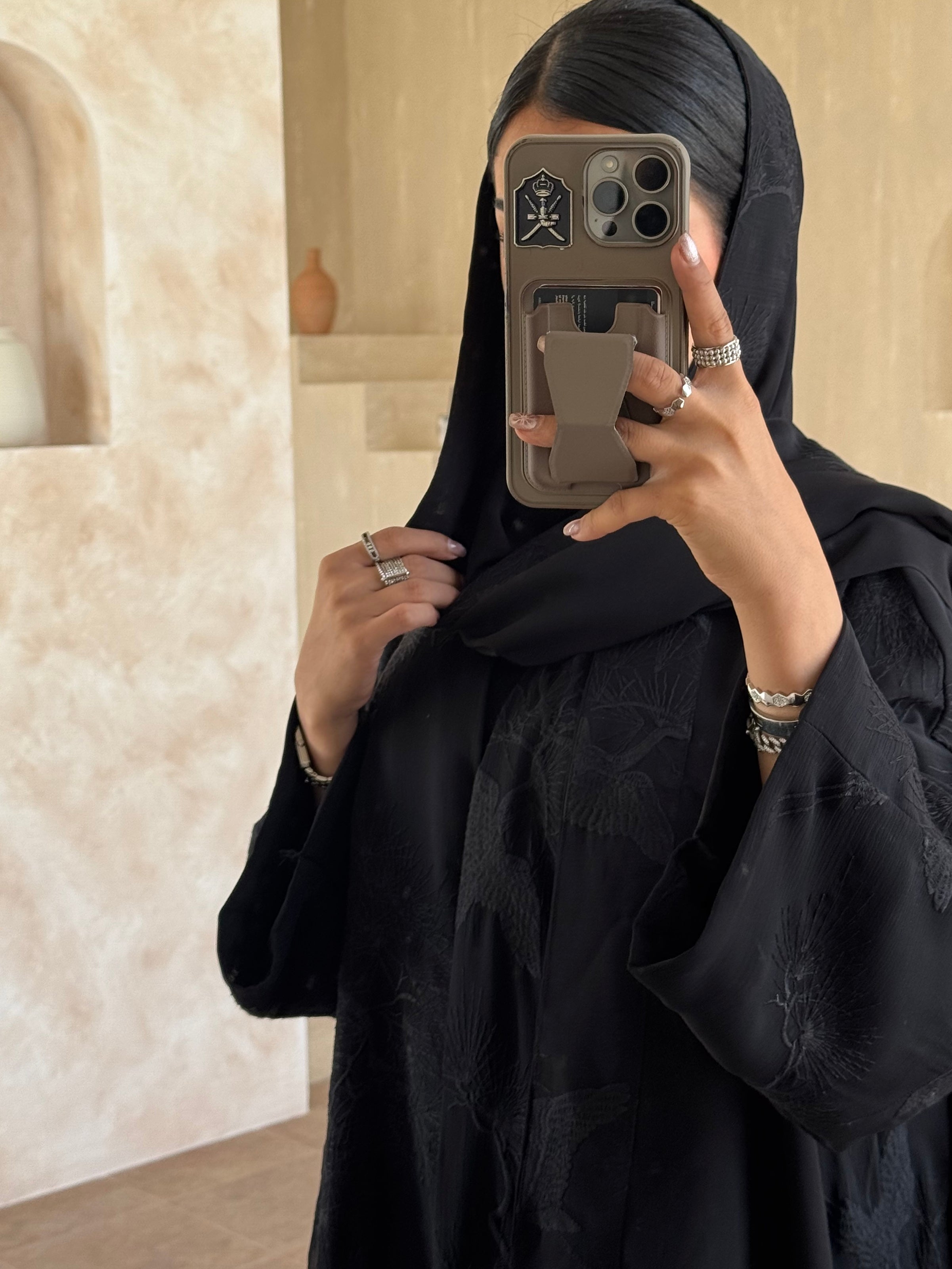 LS160 - Black A Cut Abaya