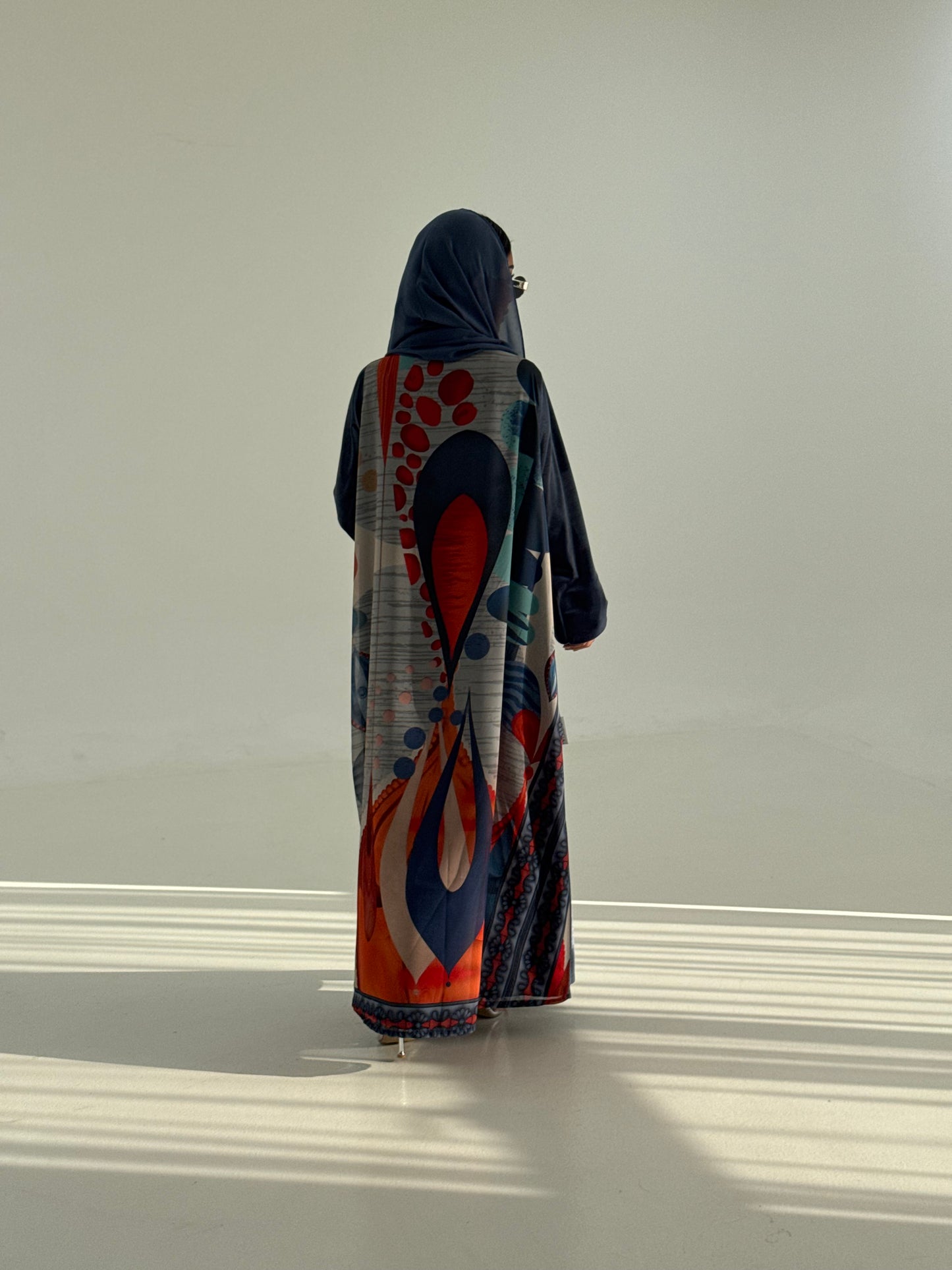 LS200 navy A Cut Summer velvet Abaya (Copy) (Copy)