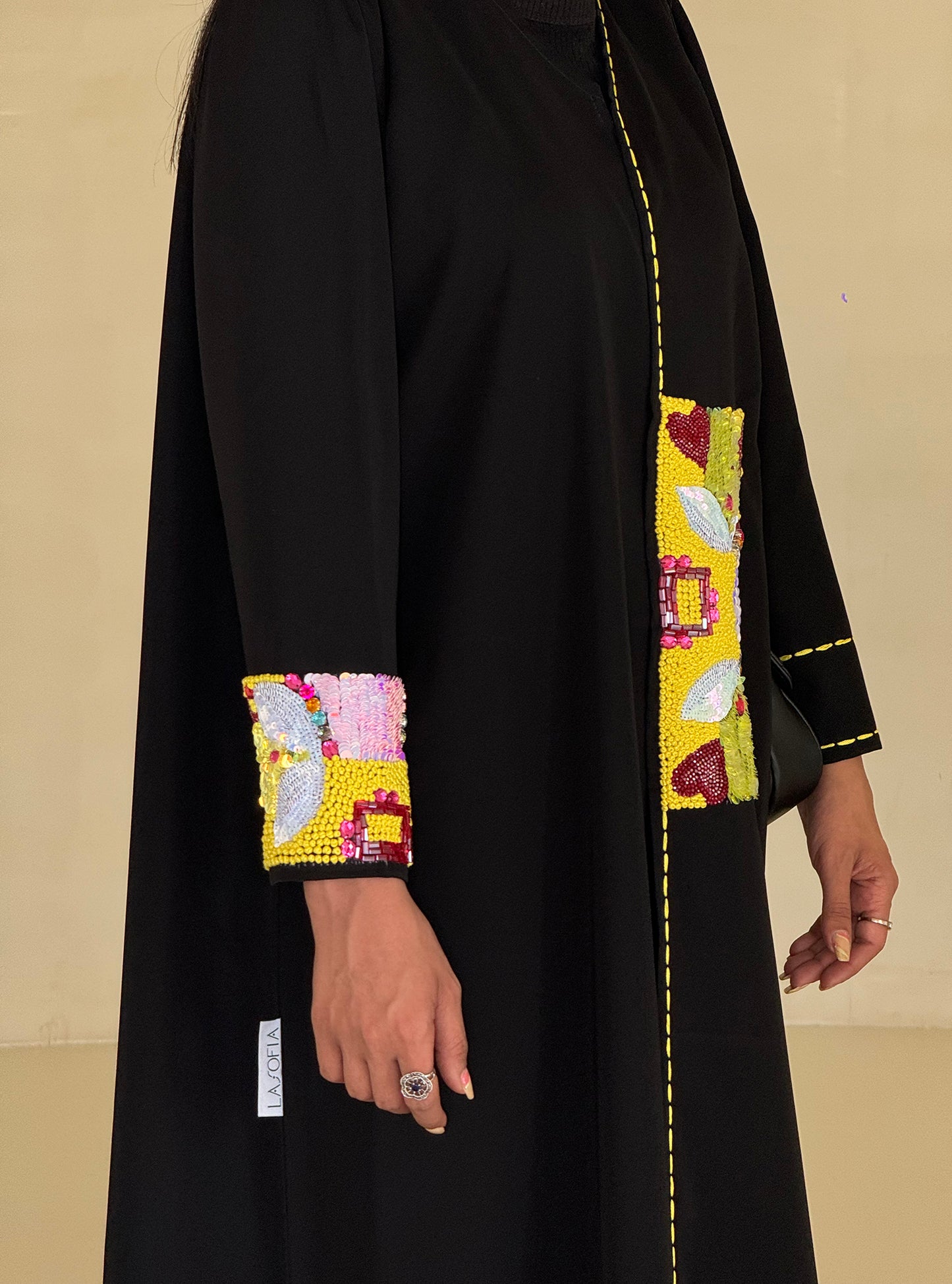 LS155 Black A cut Summer Embroidery