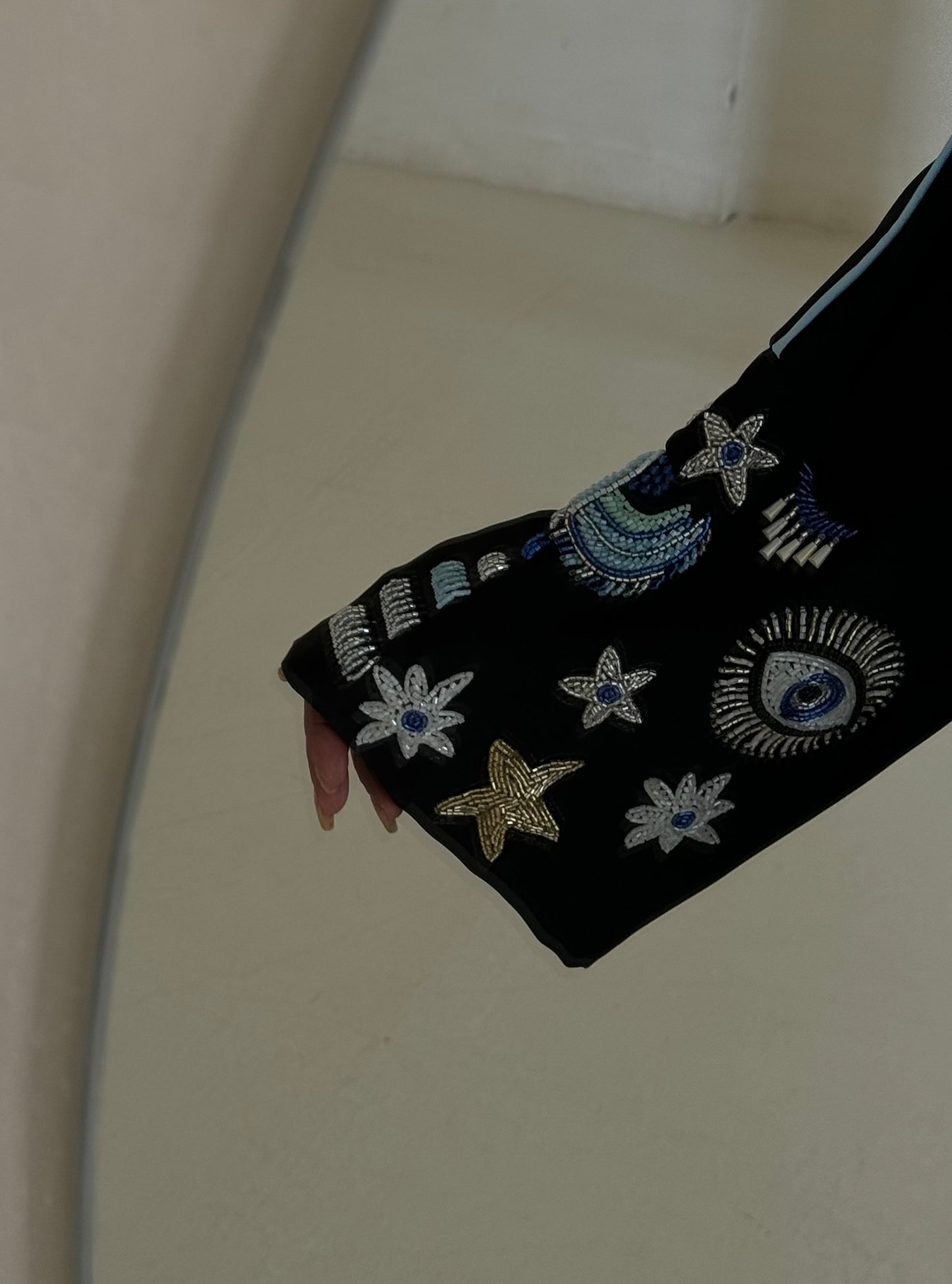 LS156 Black Acut Summary Embroidery