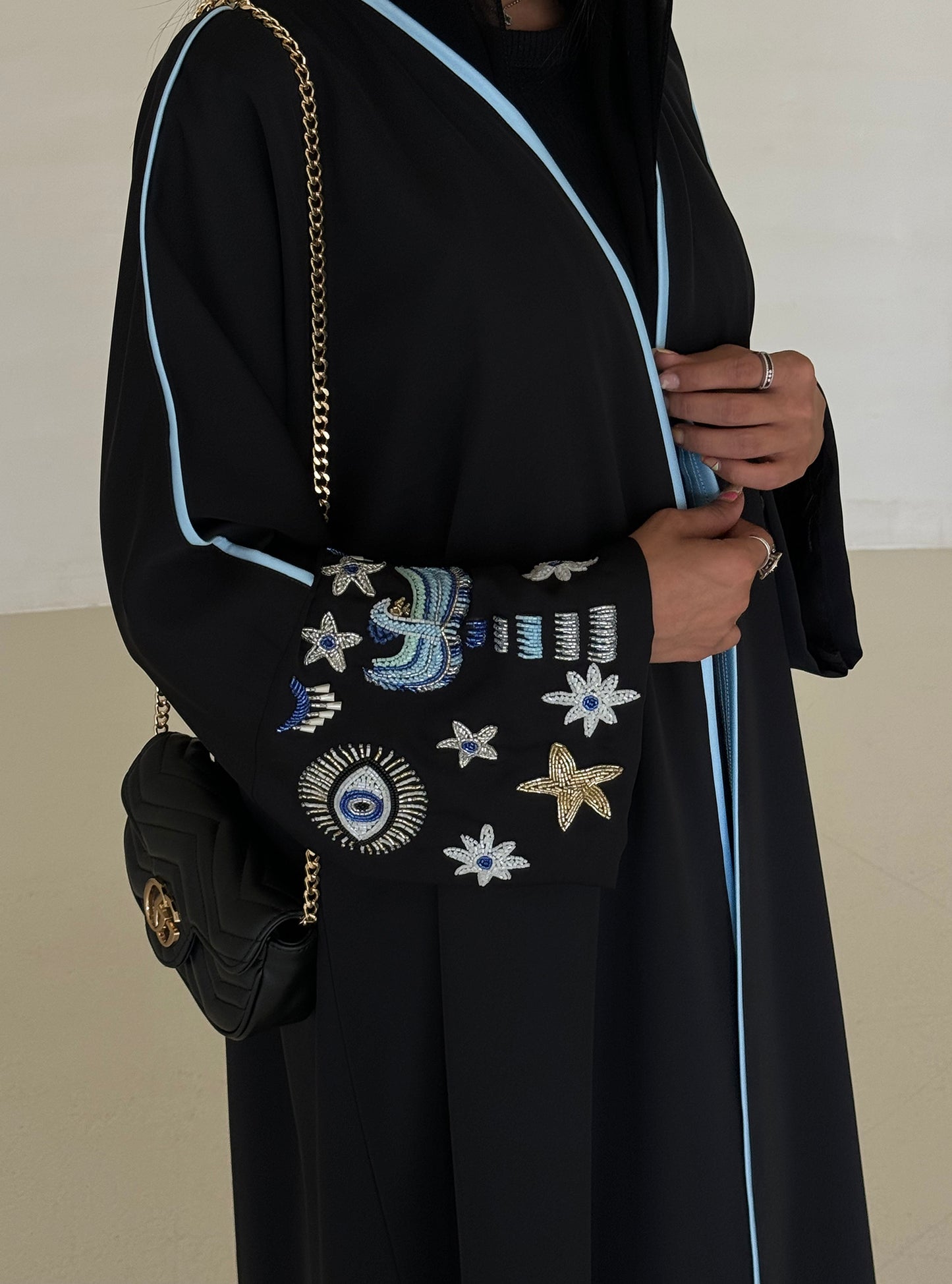 LS156 Black Acut Summary Embroidery
