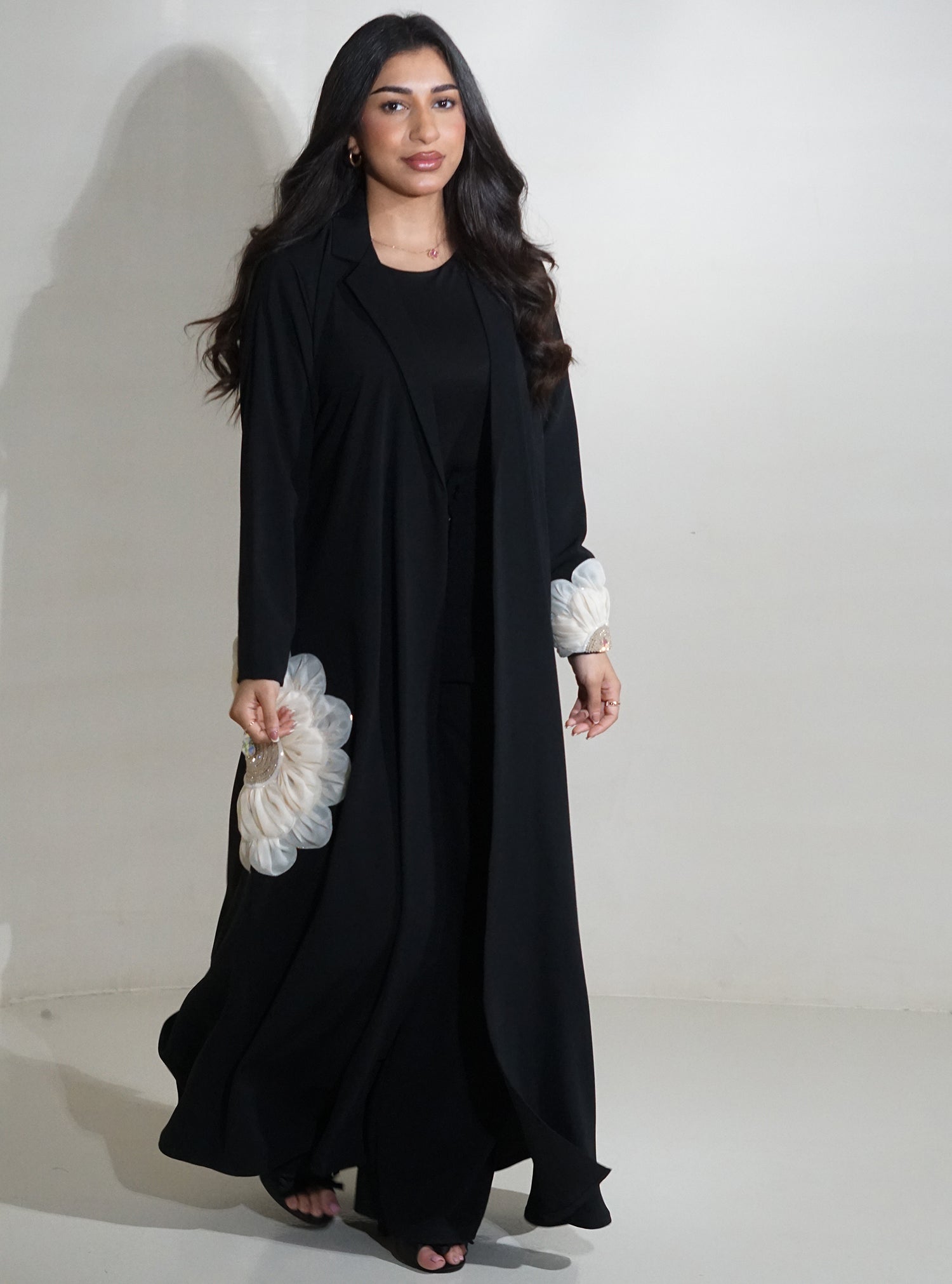 LS130 Black A Cut Modest Abaya